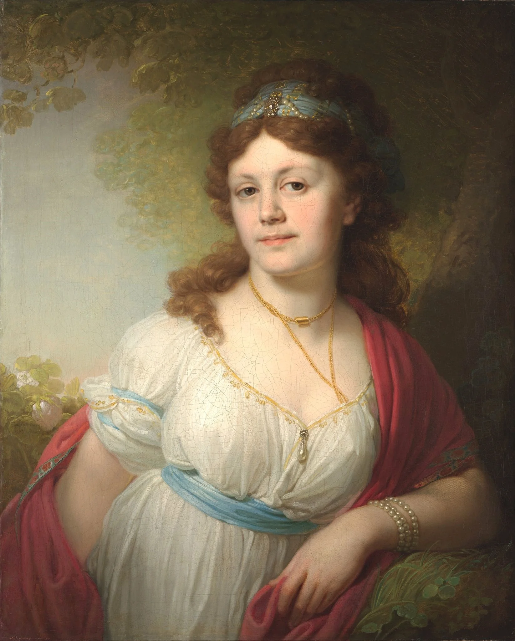 Porträt der Elizaveta Grigorevna Temkina (b.1775), by Vladimir Borovikovsky, oil, 1800