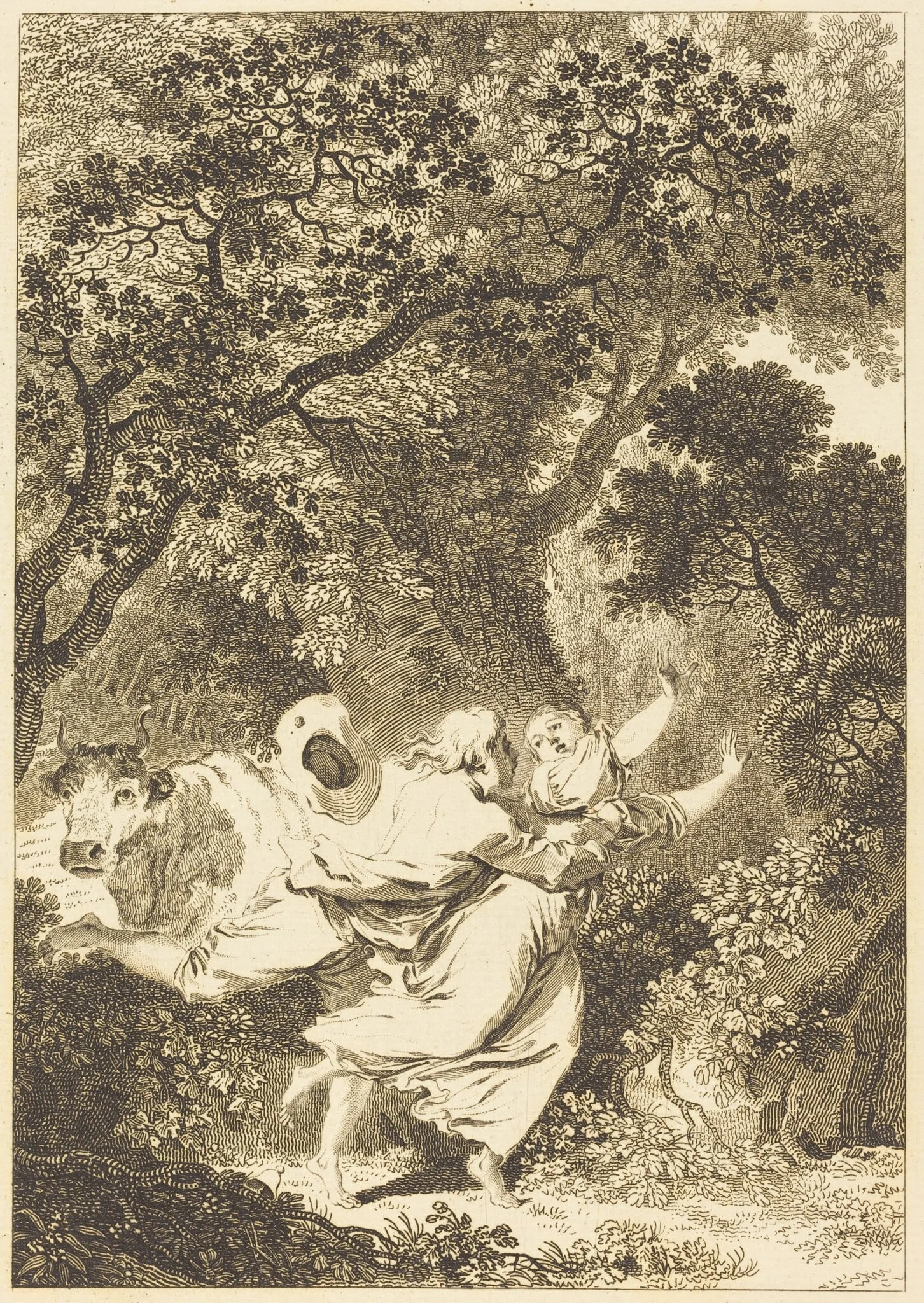 La clochette, by Jean Dambrun, ink, 1774
