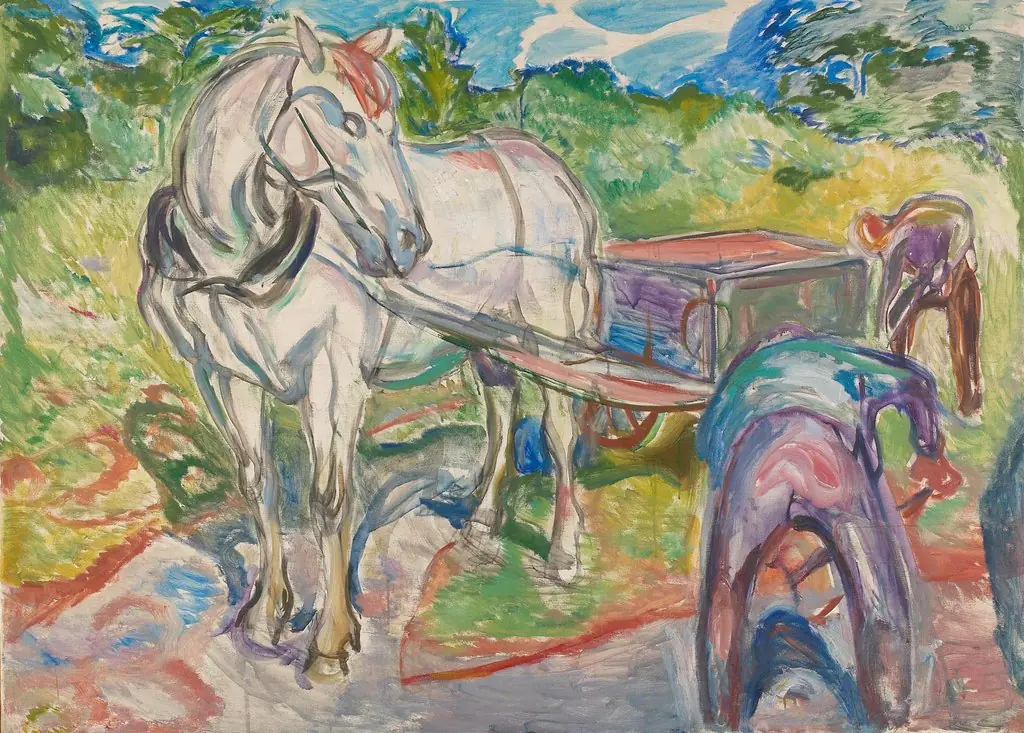 Digging Men with Horse and Cart