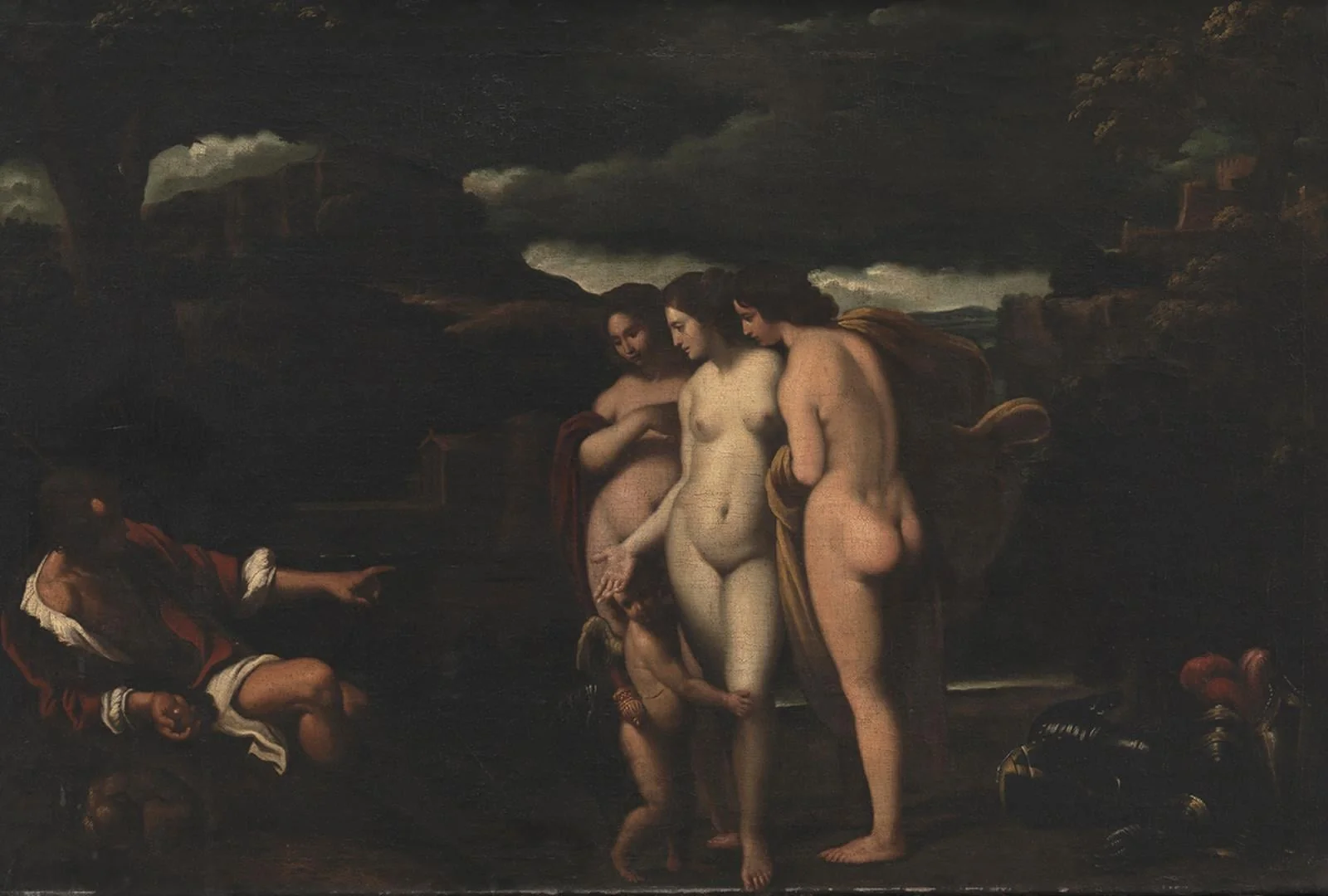 The Judgment of Paris, by Unknown, 1650