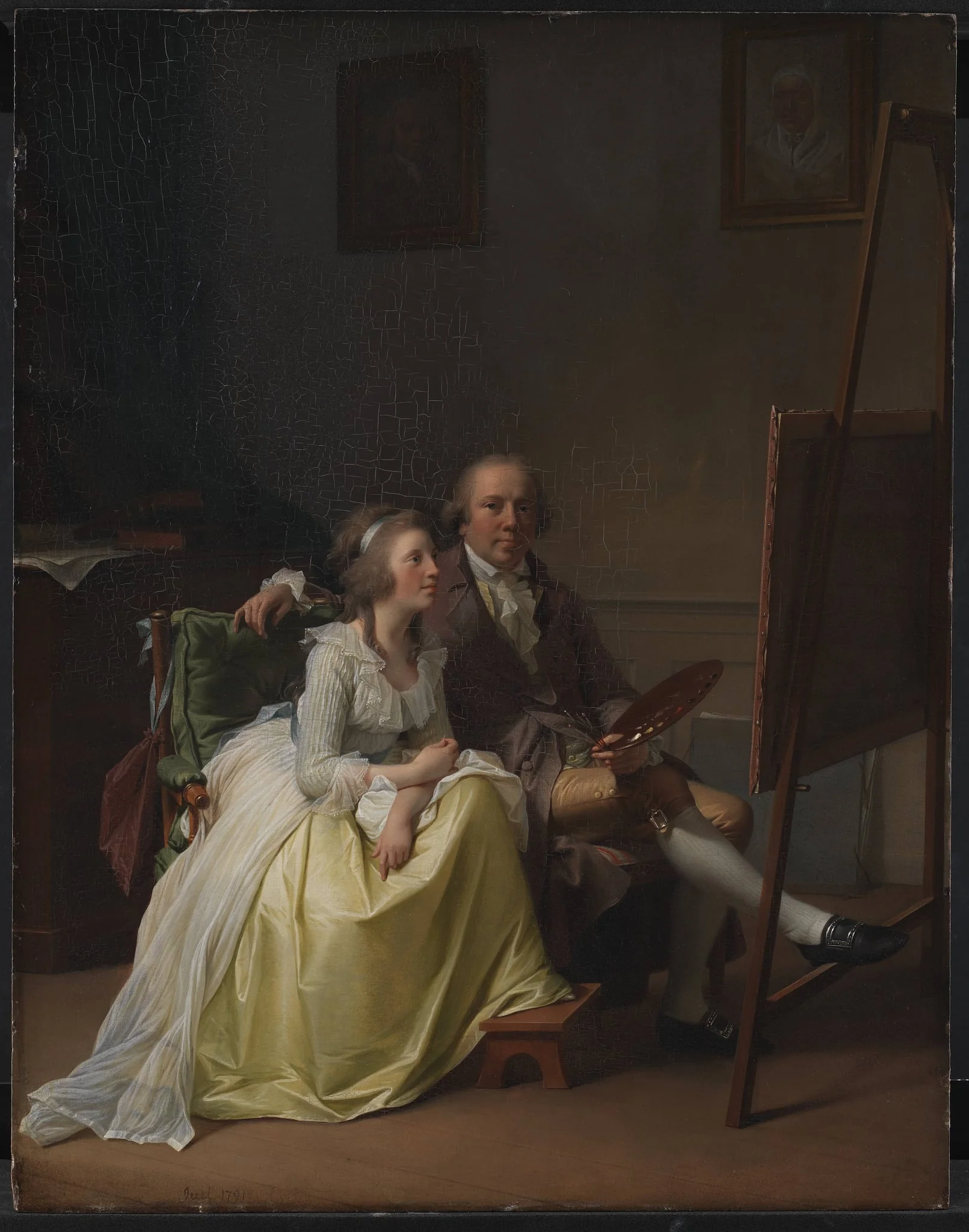 The Artist and his Wife Rosine, née Dørschel, by Unknown, 1791