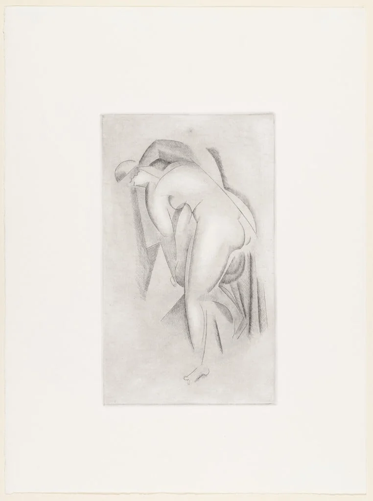 Untitled, by Alexander Archipenko, ink, 1920