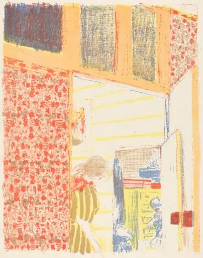 Interior with Pink Wallpaper II (Interieur aux tentures roses II)