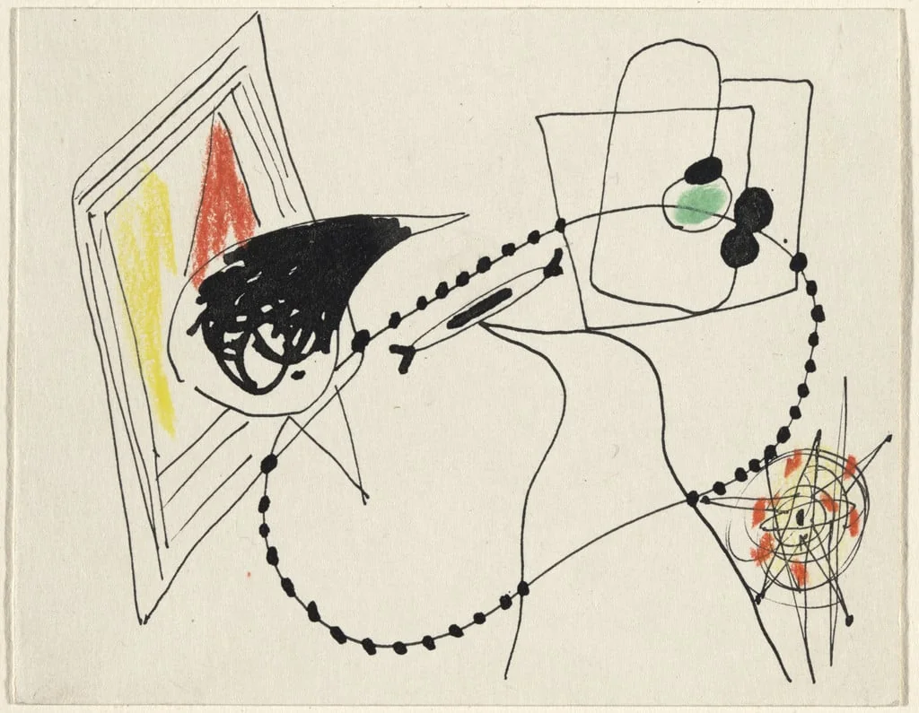 Untitled, by Arshile Gorky, crayon, 1946