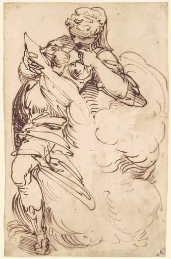 A Standing Sibyl with a Scroll