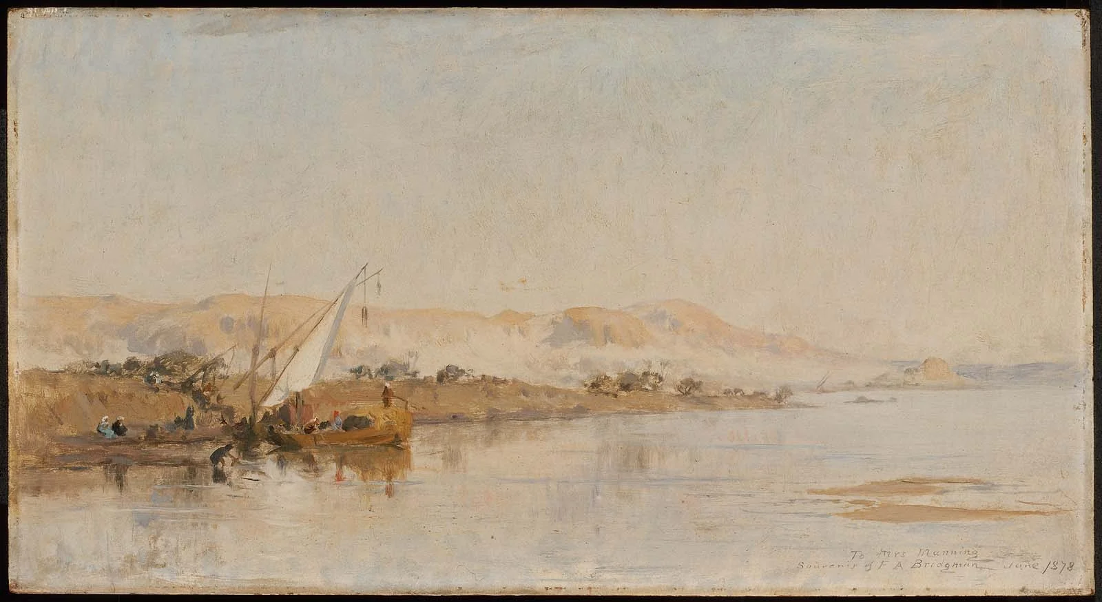Scene on the Nile, by Frederick Arthur Bridgman, unspecified, 1890