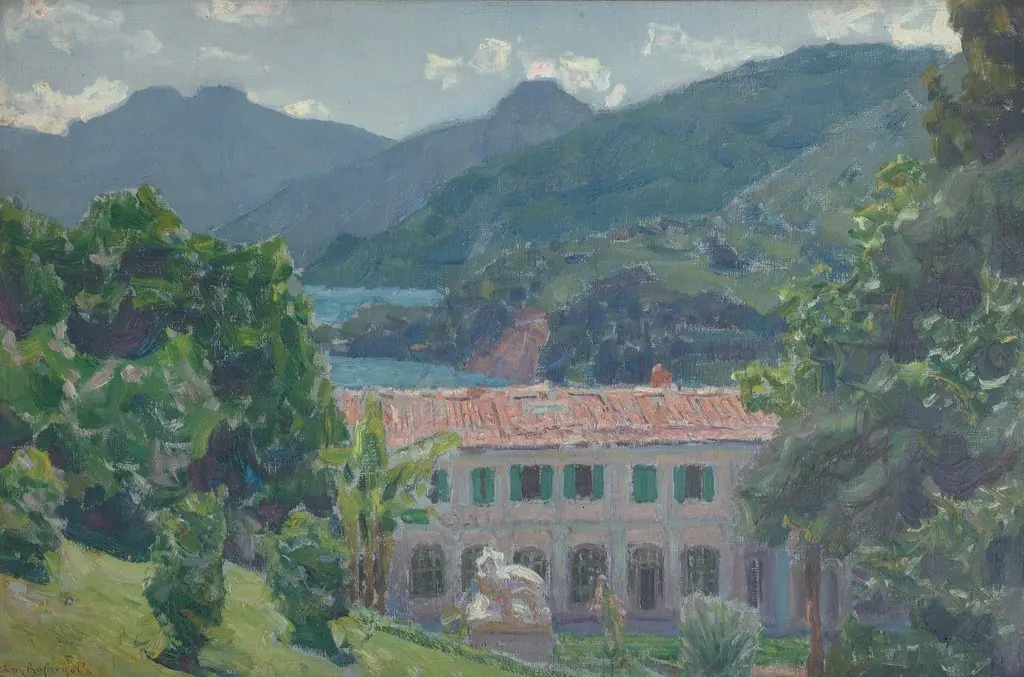 On Lake Como. Hotel. Villa Serbilloni. Italy
