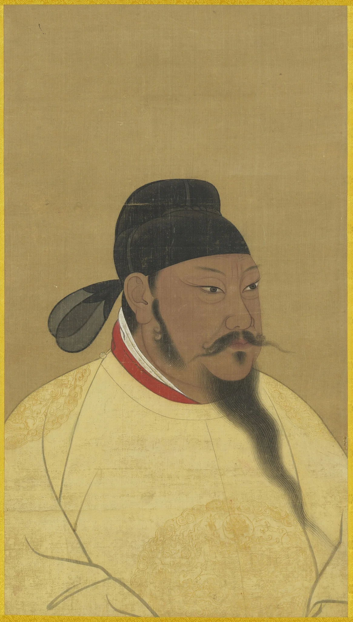 唐太宗半身像, by Unknown, unspecified