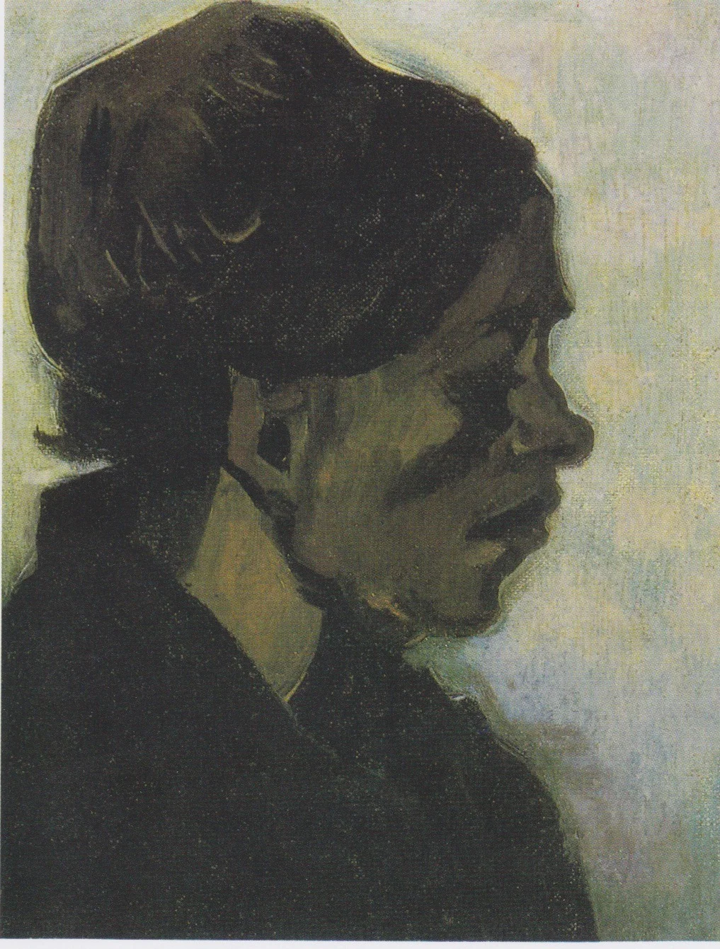 Head of a Woman, by Vincent van Gogh, oil, 1893
