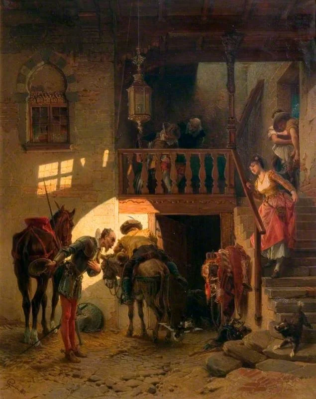 Don Quixote at the Inn (from Cervantes' novel)