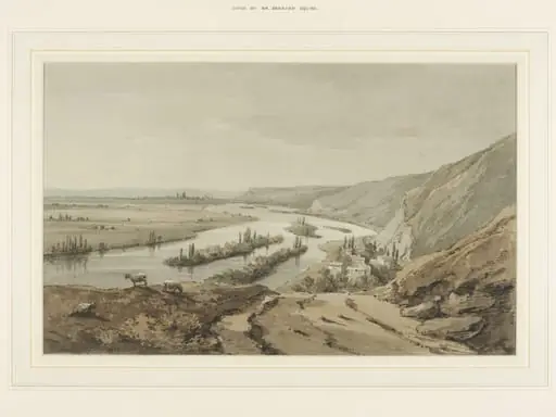 Distant view of Rouen
