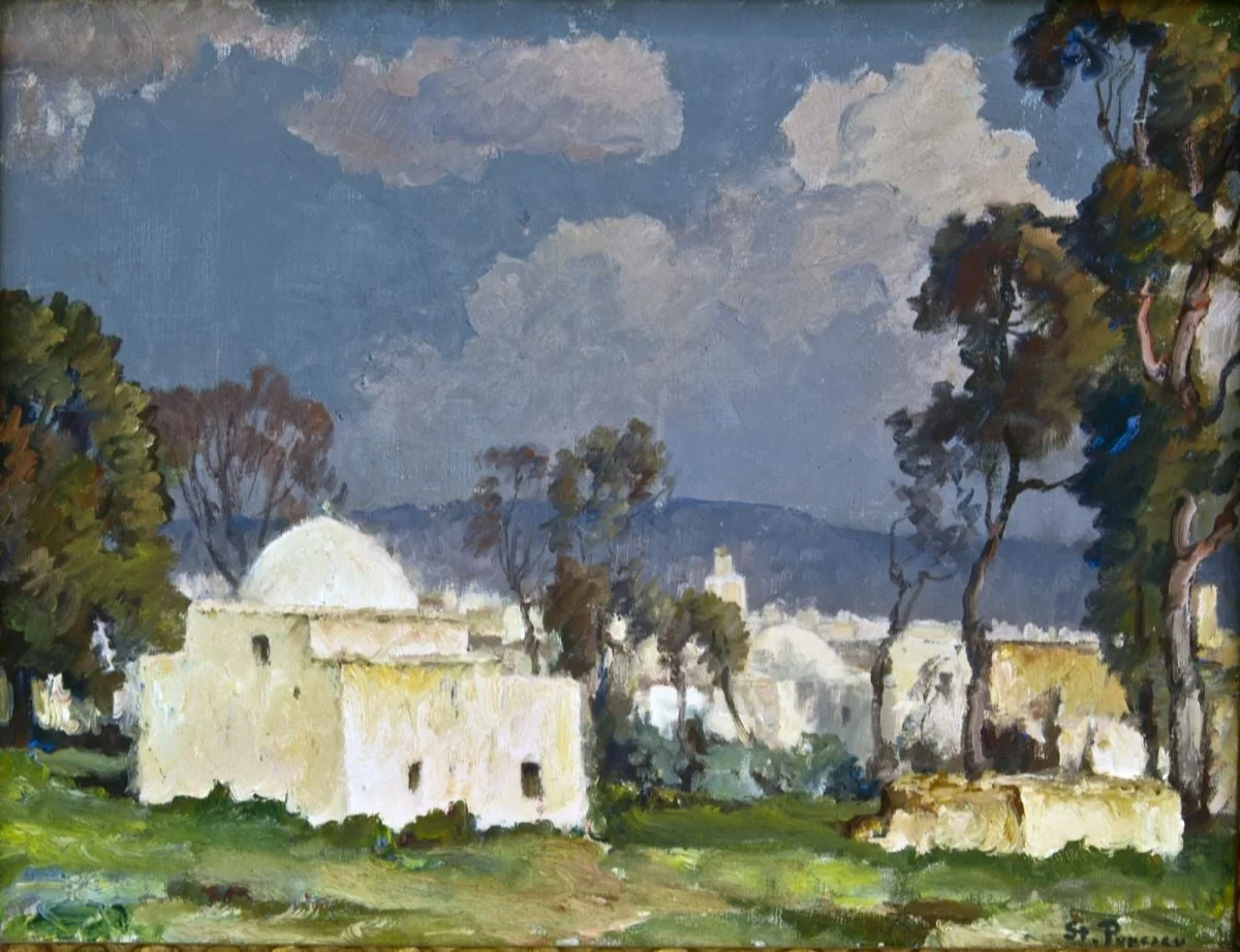 Peisaj în Maroc. Cimitir