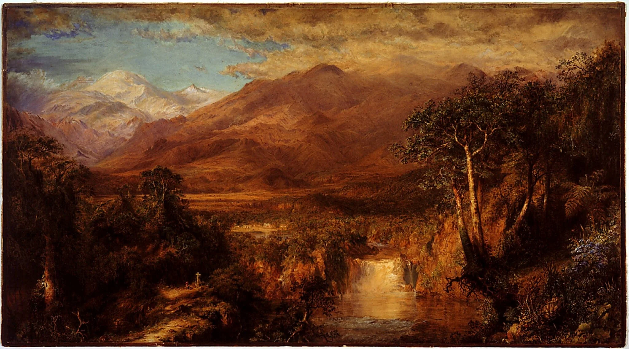The Heart of the Andes, by Unknown, watercolor, 1860