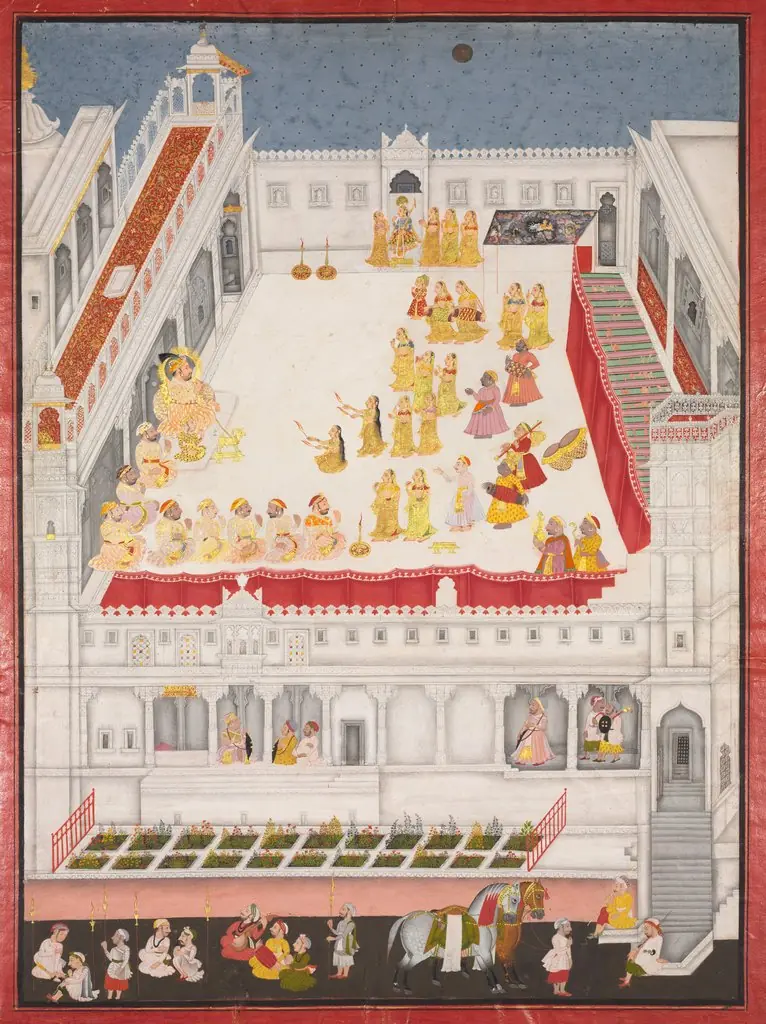 Maharana Jagat Singh Attending the Raslila