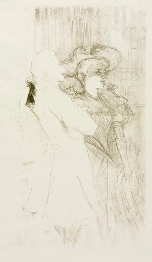Lender and Auguez in "The Song of Fortune", by Henri de Toulouse-Lautrec, 1895