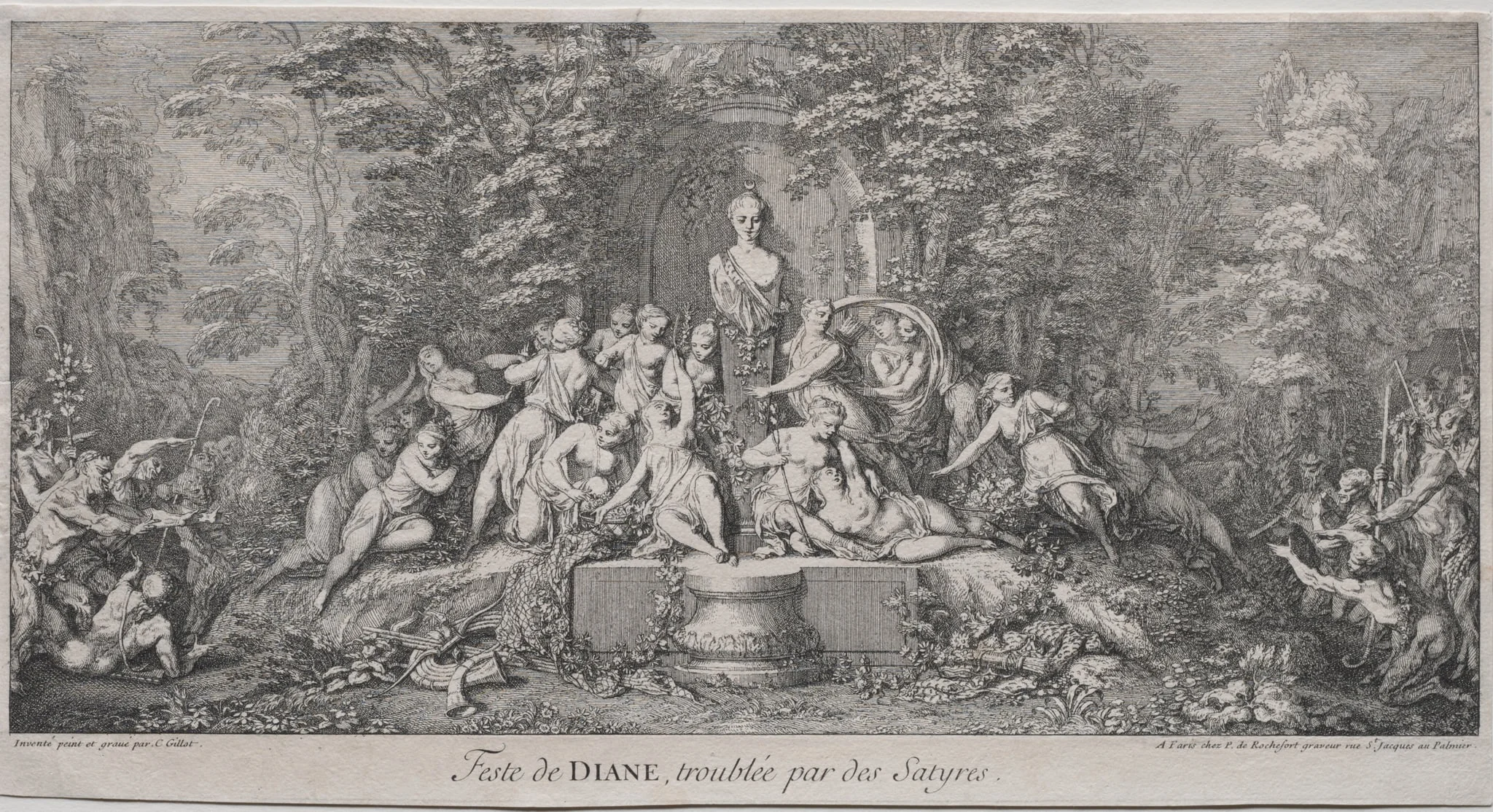 The Four Festivals:  Festival of Diana, by Claude Gillot, 1704