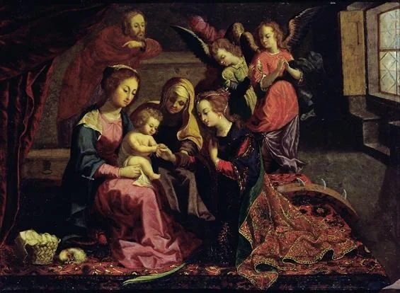 Mystical marriage of Santa Catarina, by Josefa de Óbidos, unspecified, 1640