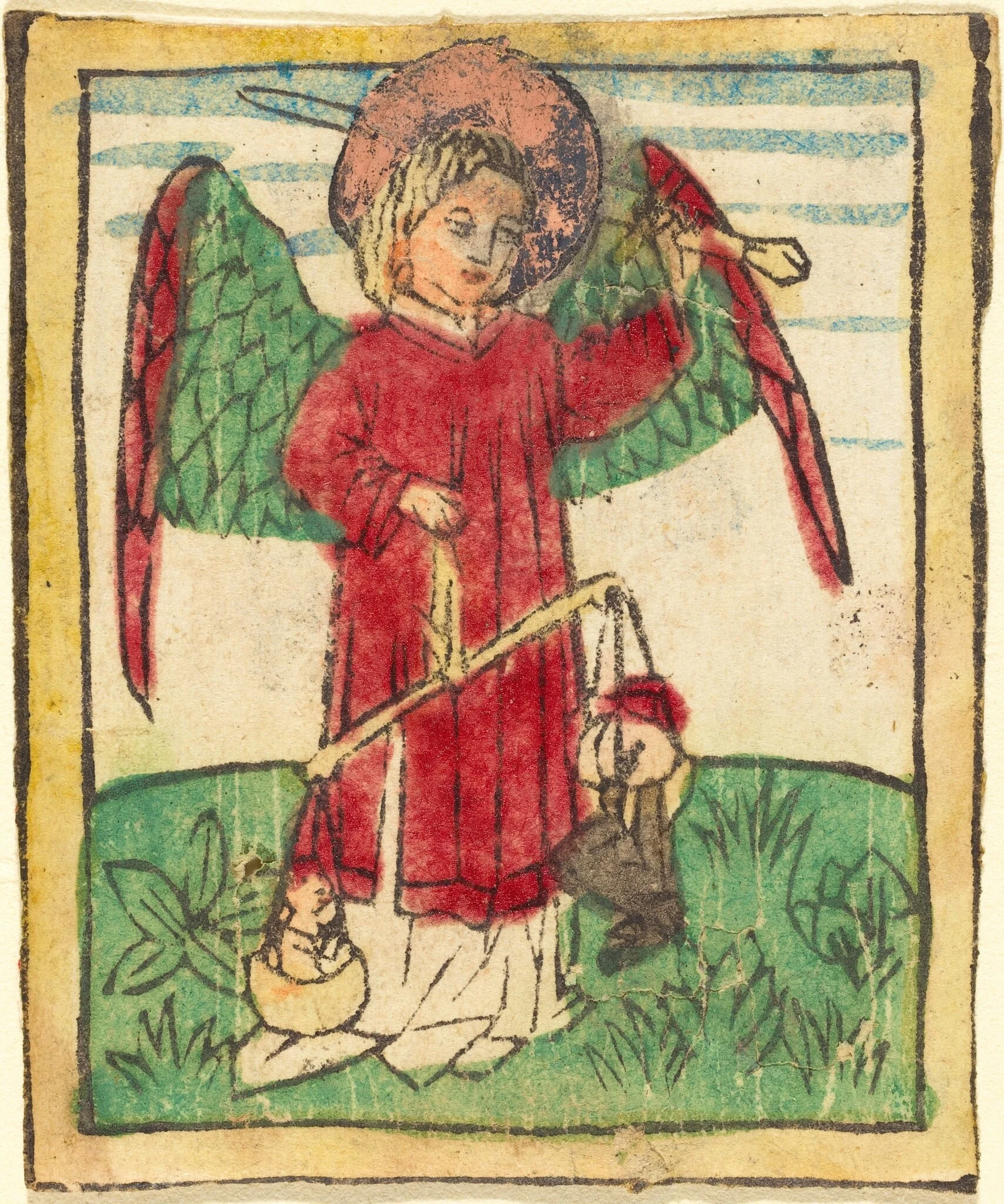 Saint Michael, by German 15th Century, ink, 1460