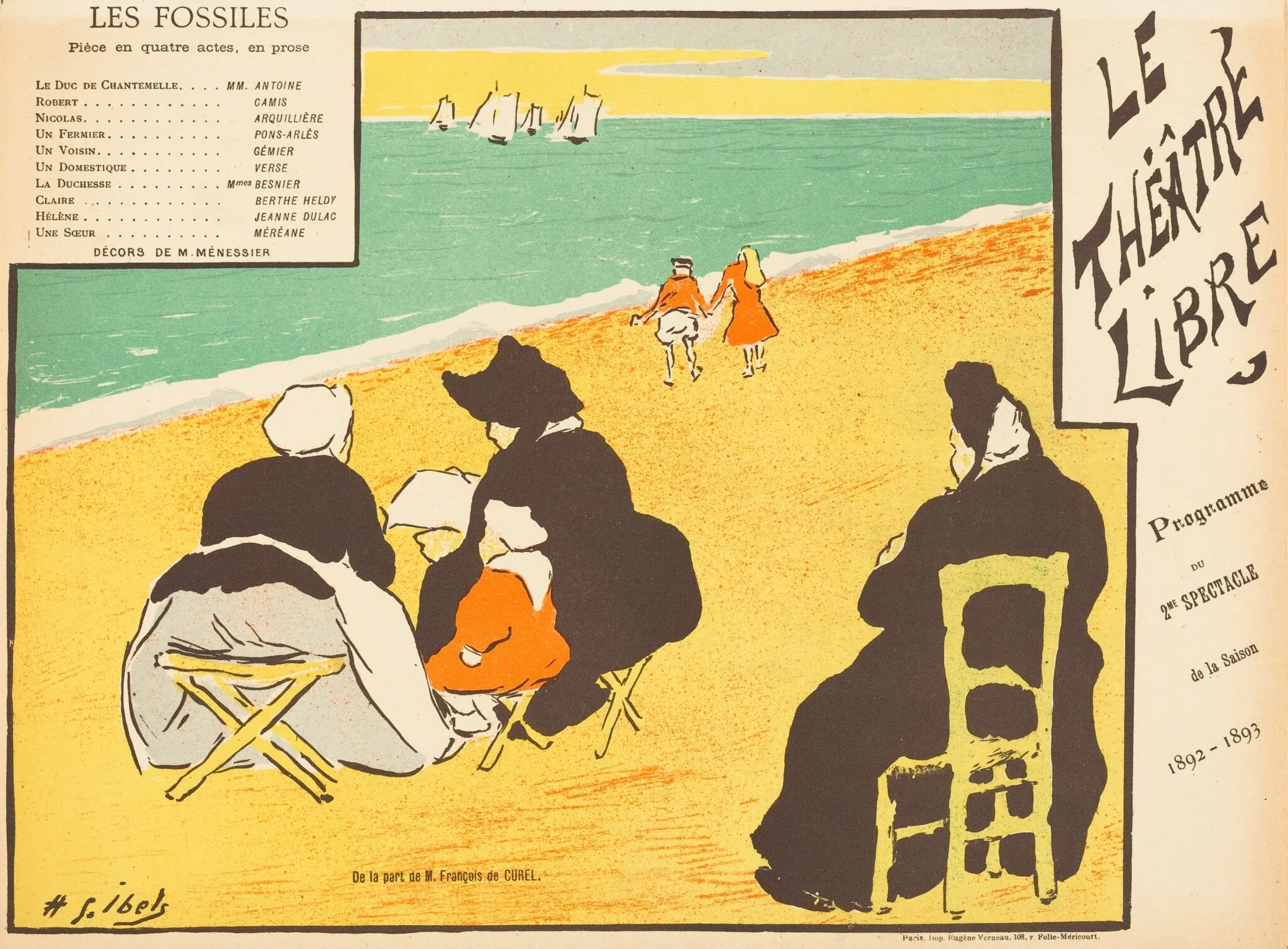 Les Fossiles, by Henri-Gabriel Ibels, ink, 1892