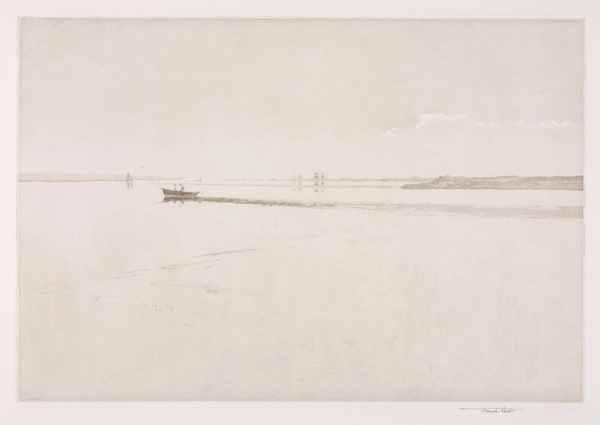 Morning Haze in Chichester Harbor, by Frank Short, 1922