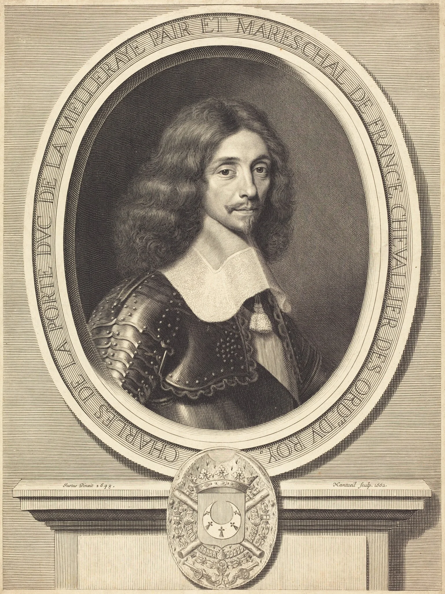 Marechal de La Meilleraye, by Robert Nanteuil, ink, 1662
