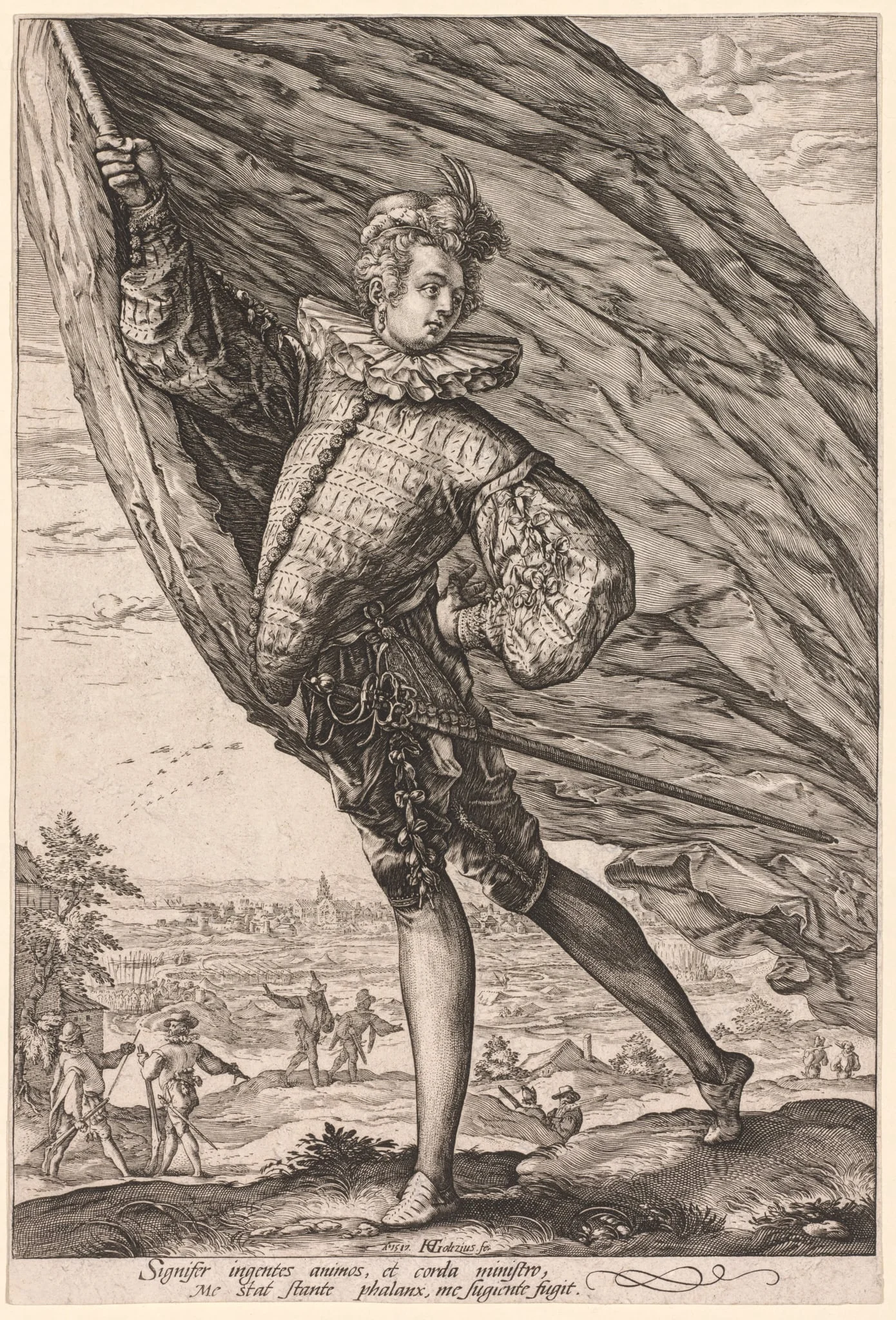 The Standard Bearer, Turned to Left