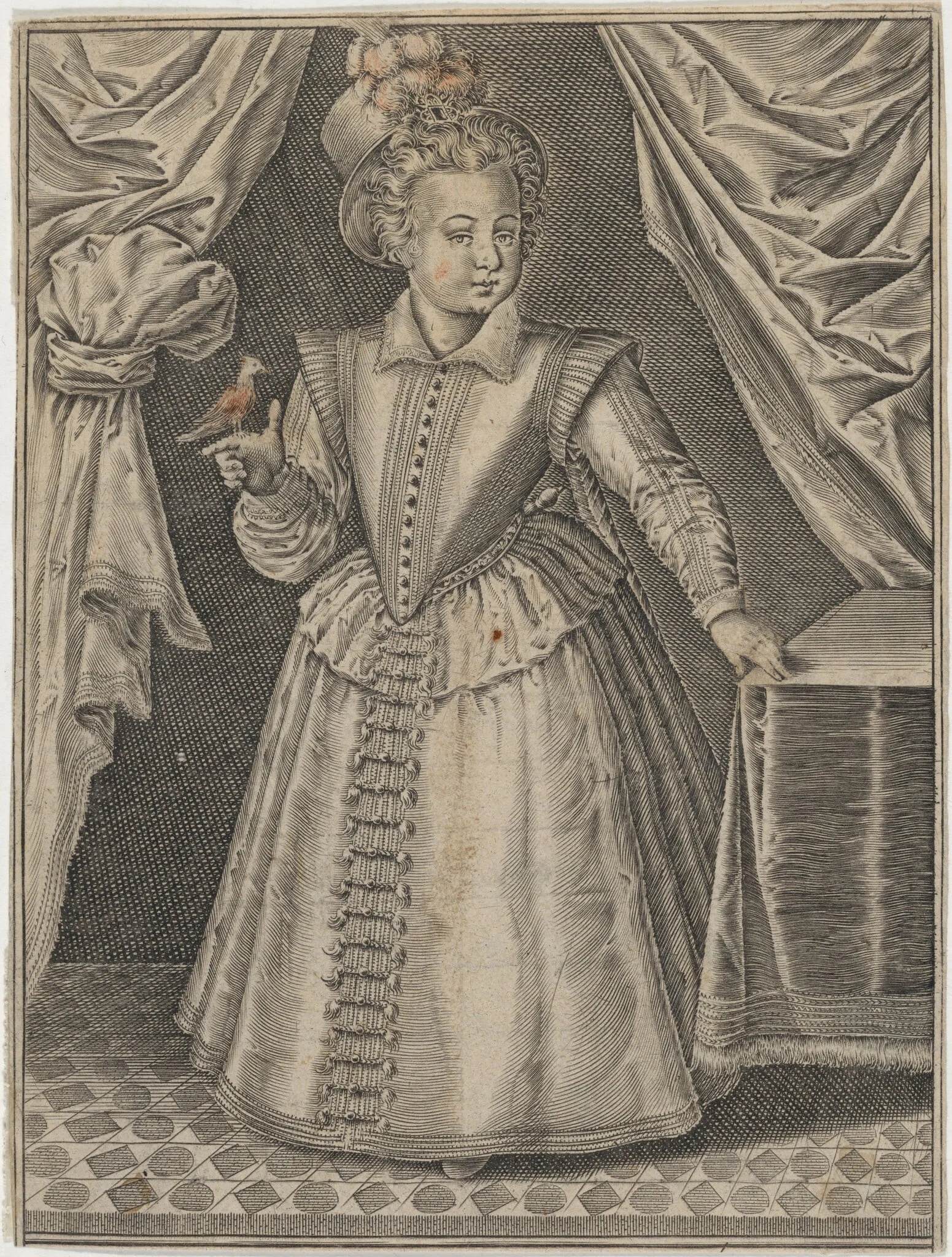 Princess Isabella of York, Daughter of James II While Duke of York, by Unknown 19th Century, ink, 1850