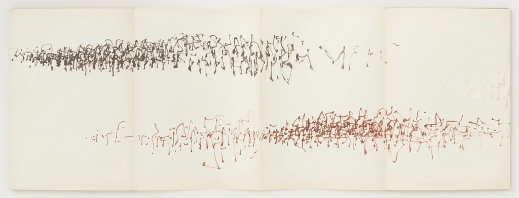 Untitled, by Brion Gysin, gouache, 1958
