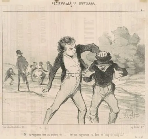 Ah! Tu rapportes tout au maître ...
