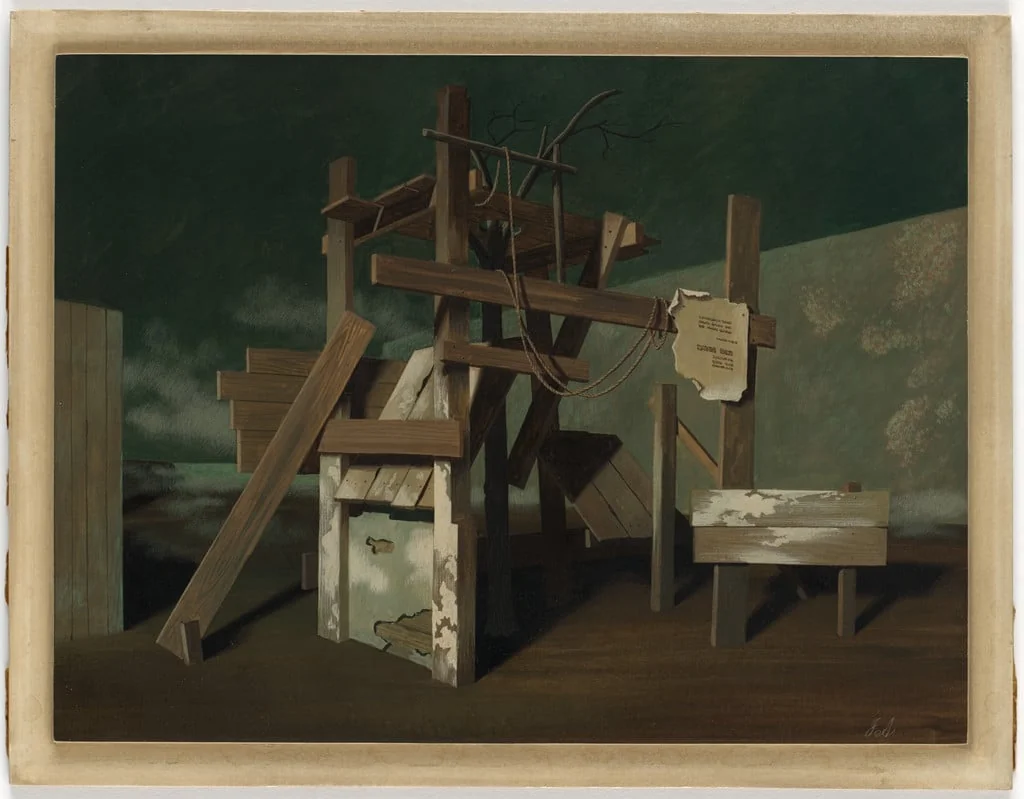 Untitled, by John Atherton, gouache, 1942