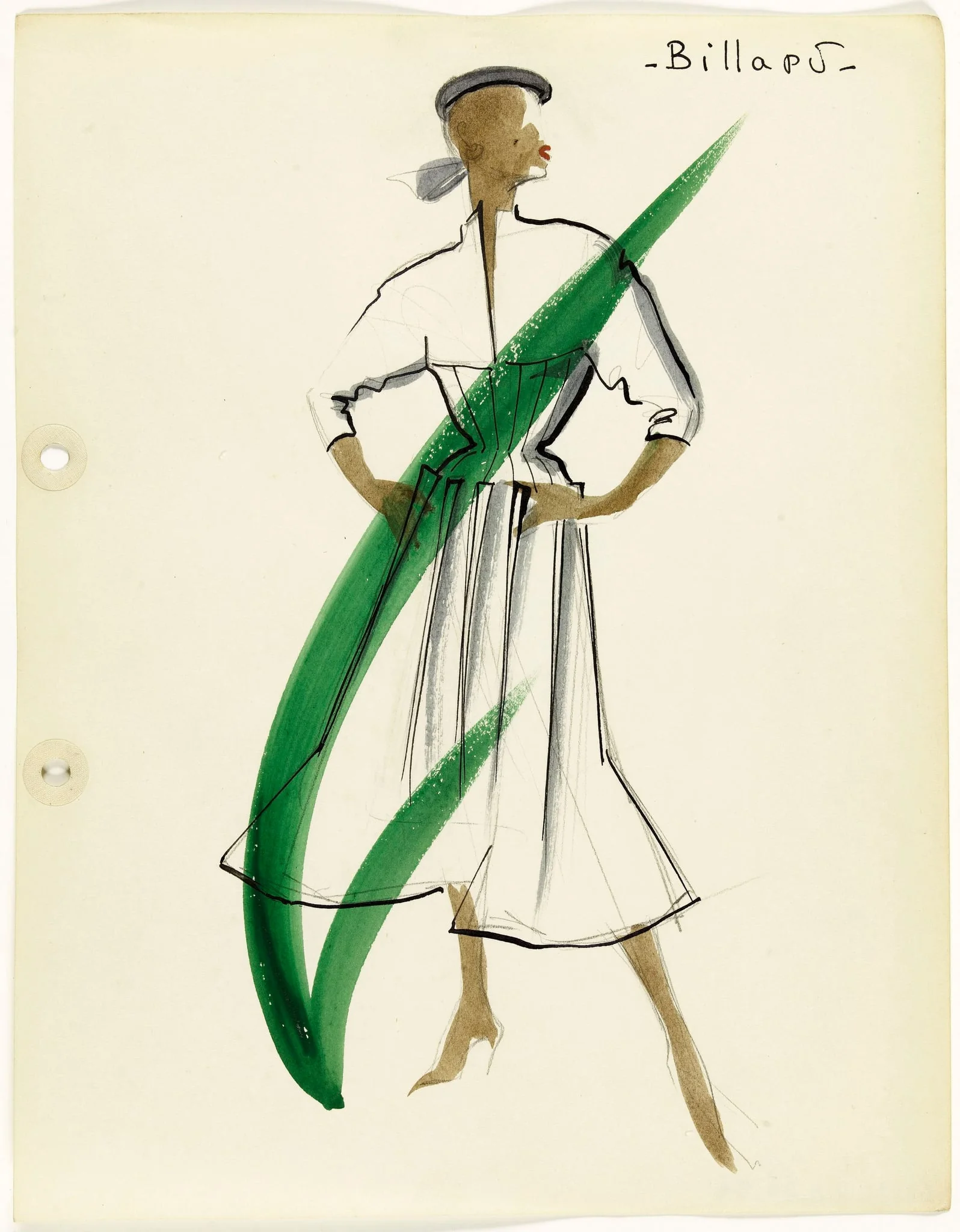 'Billard', by Carven, 1951