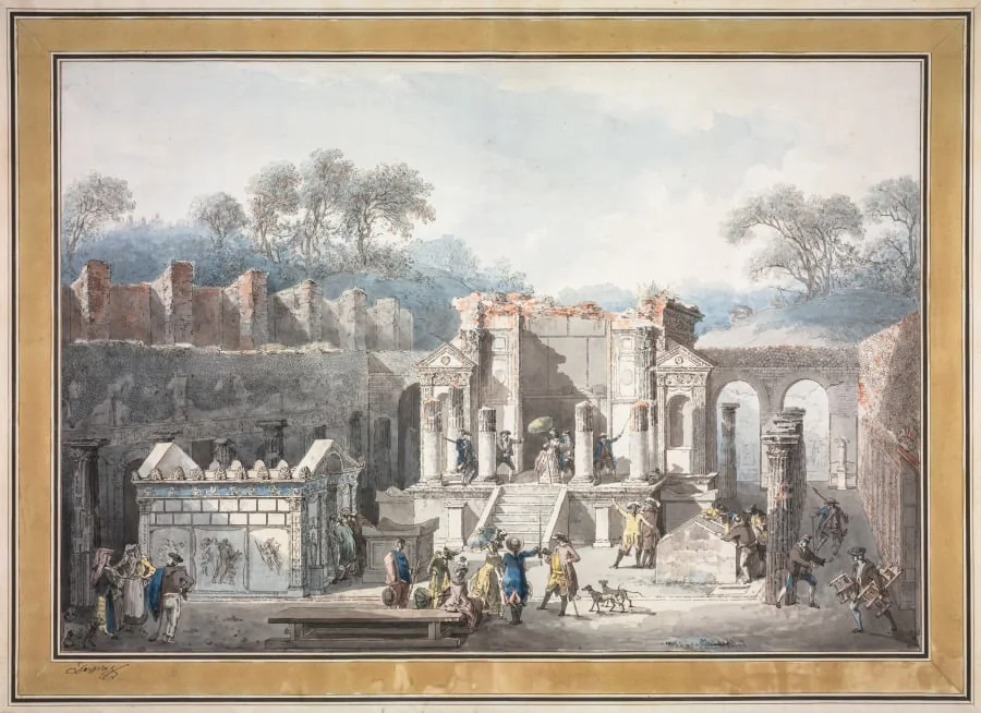 The Temple of Isis at Pompeii, by Francesco Piranesi, 1788