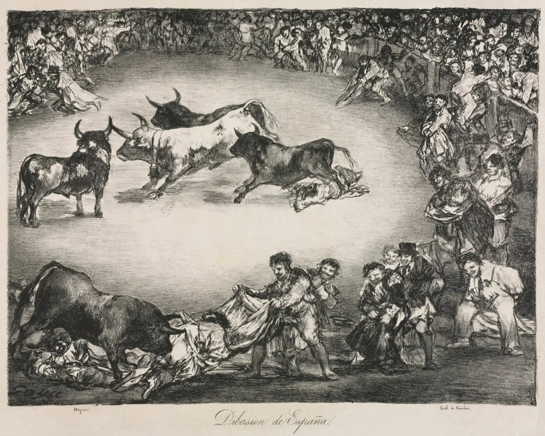 The Bulls of Bordeaux:  Spanish Entertainment, by Francisco Goya, 1825