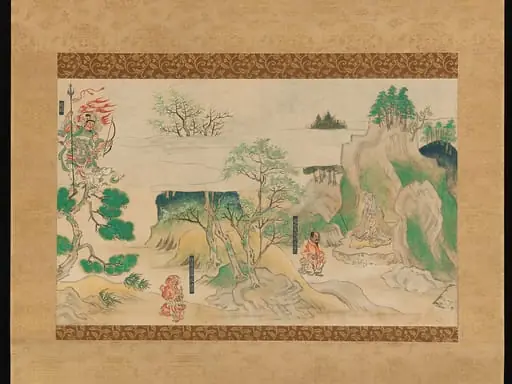 神於寺縁起絵巻断簡|Scene from The Illustrated Legends of Jin’ōji Temple