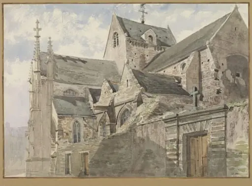 Exterior of a church at Cherbourg