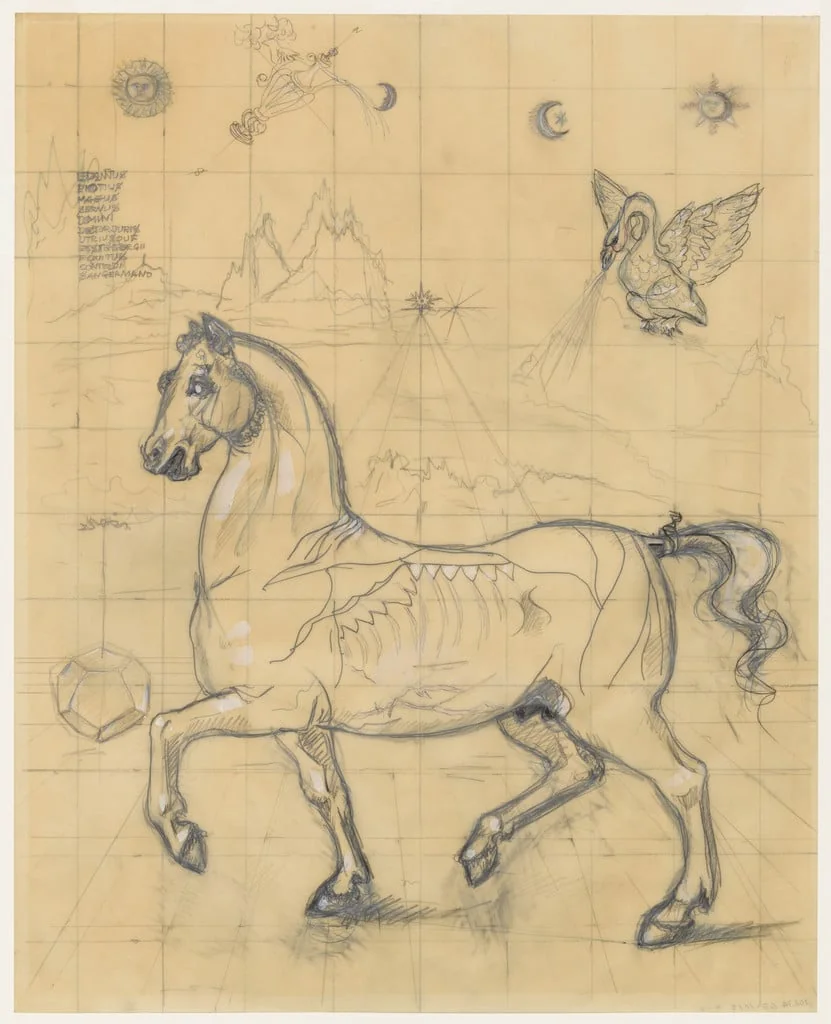 Untitled, by John Graham, gouache, 1953
