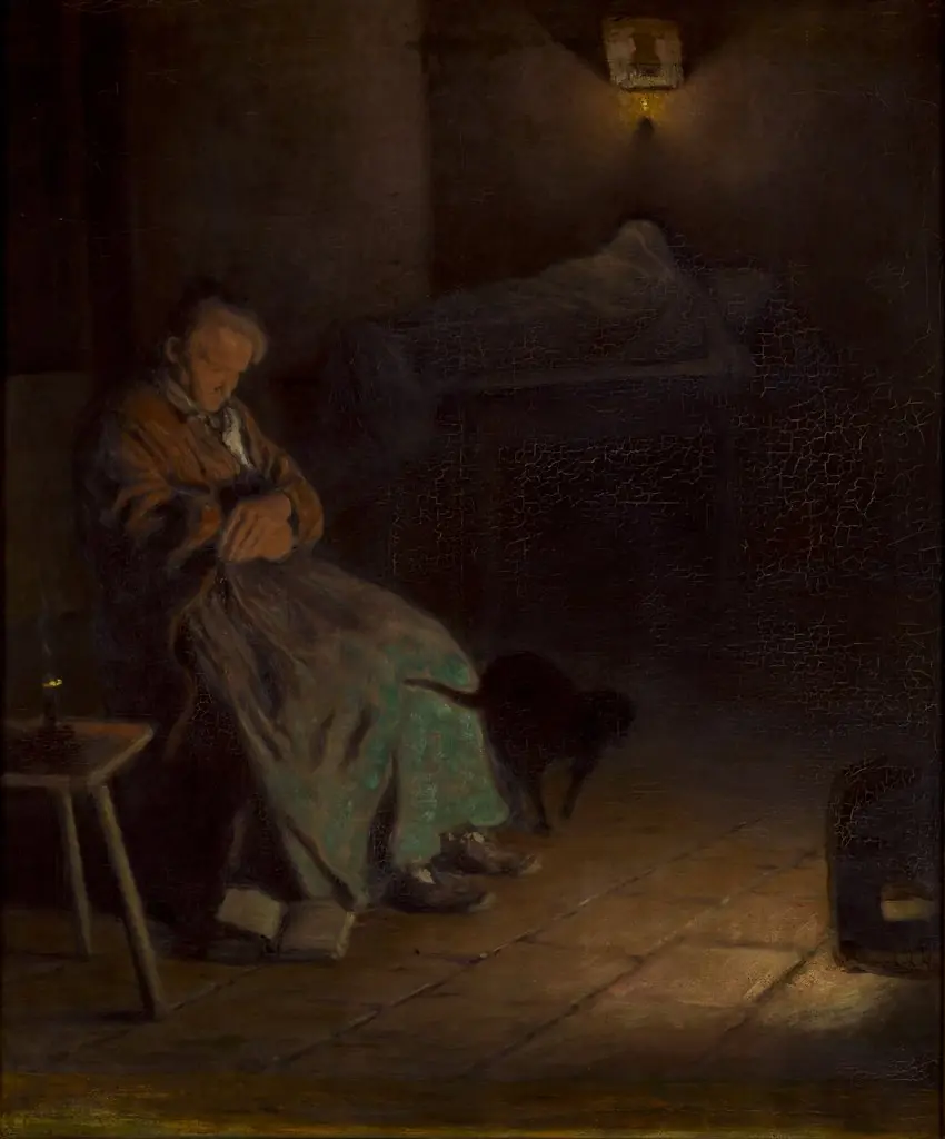 Old Woman Watching over a Dead Body II