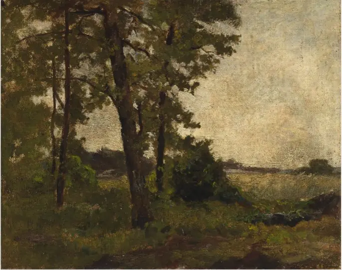 Landscape, Trees on the Left