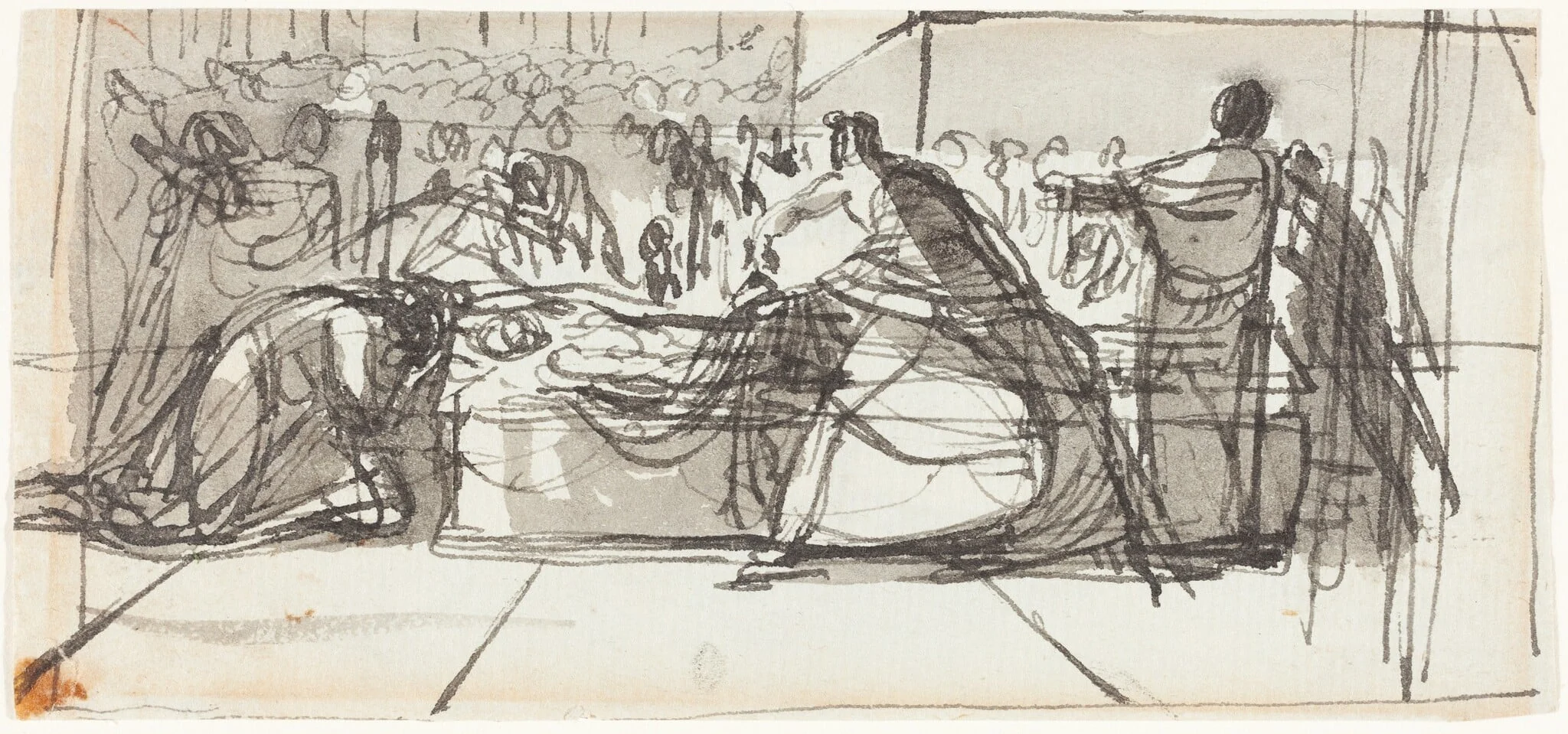The Laying Out of Christ, by George, Sir Hayter, ink, 1832