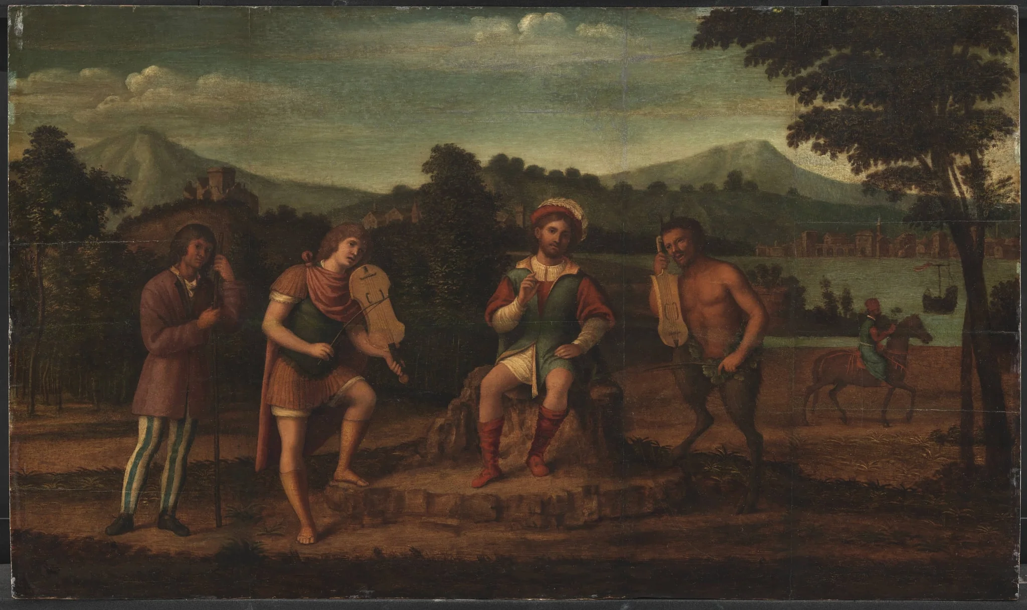 The Judgement of Midas. The Musical Contest between Apollo and Marsyas, by Unknown, 1550