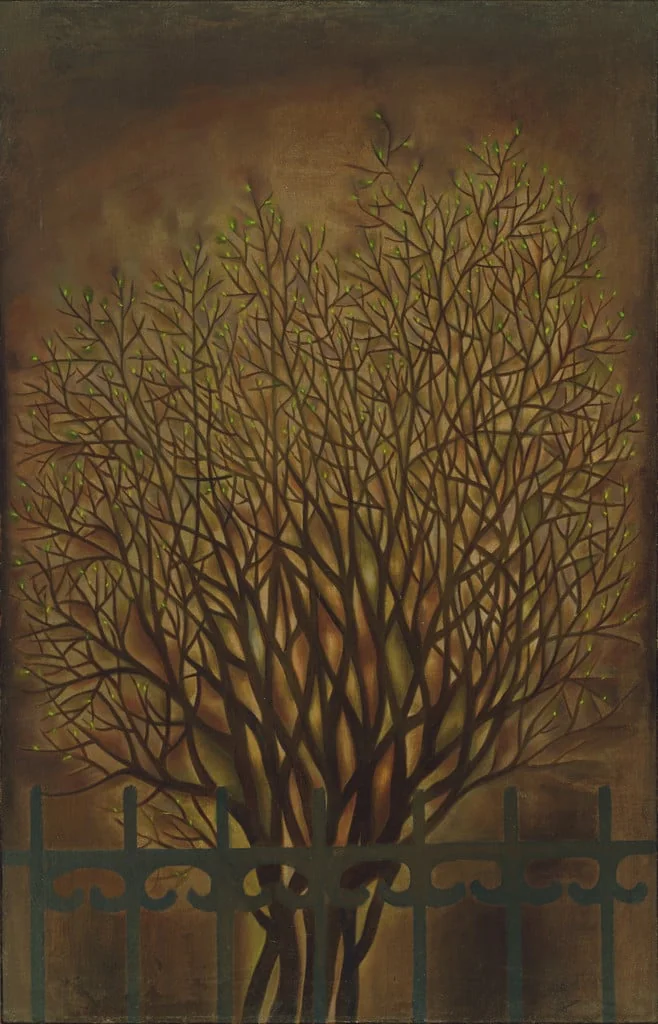 Untitled, by Loren MacIver, oil, 1945