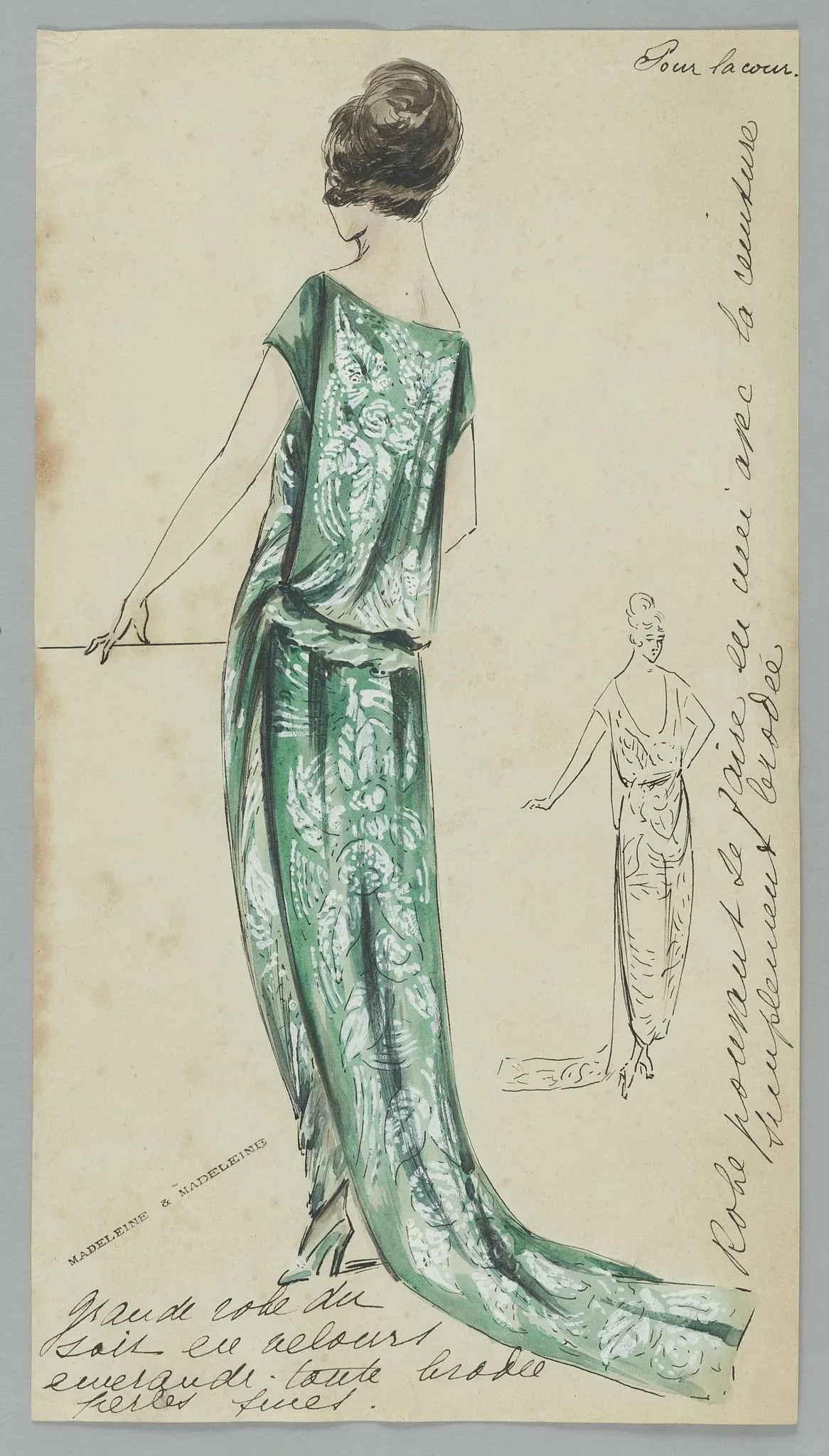 Pour la cour, by Madeleine & Madeleine, 1924