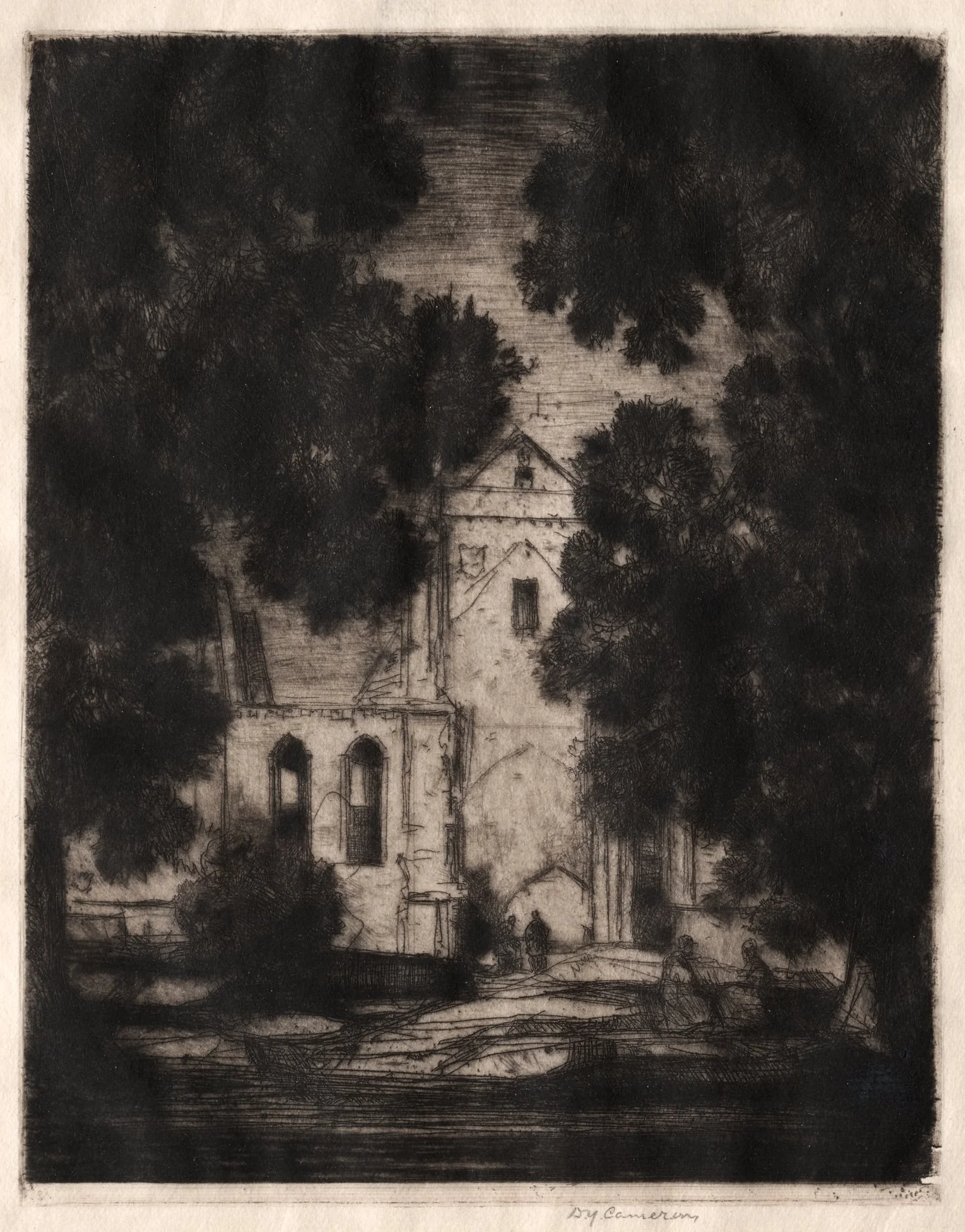 Pluscarden, by David Young Cameron, 1906