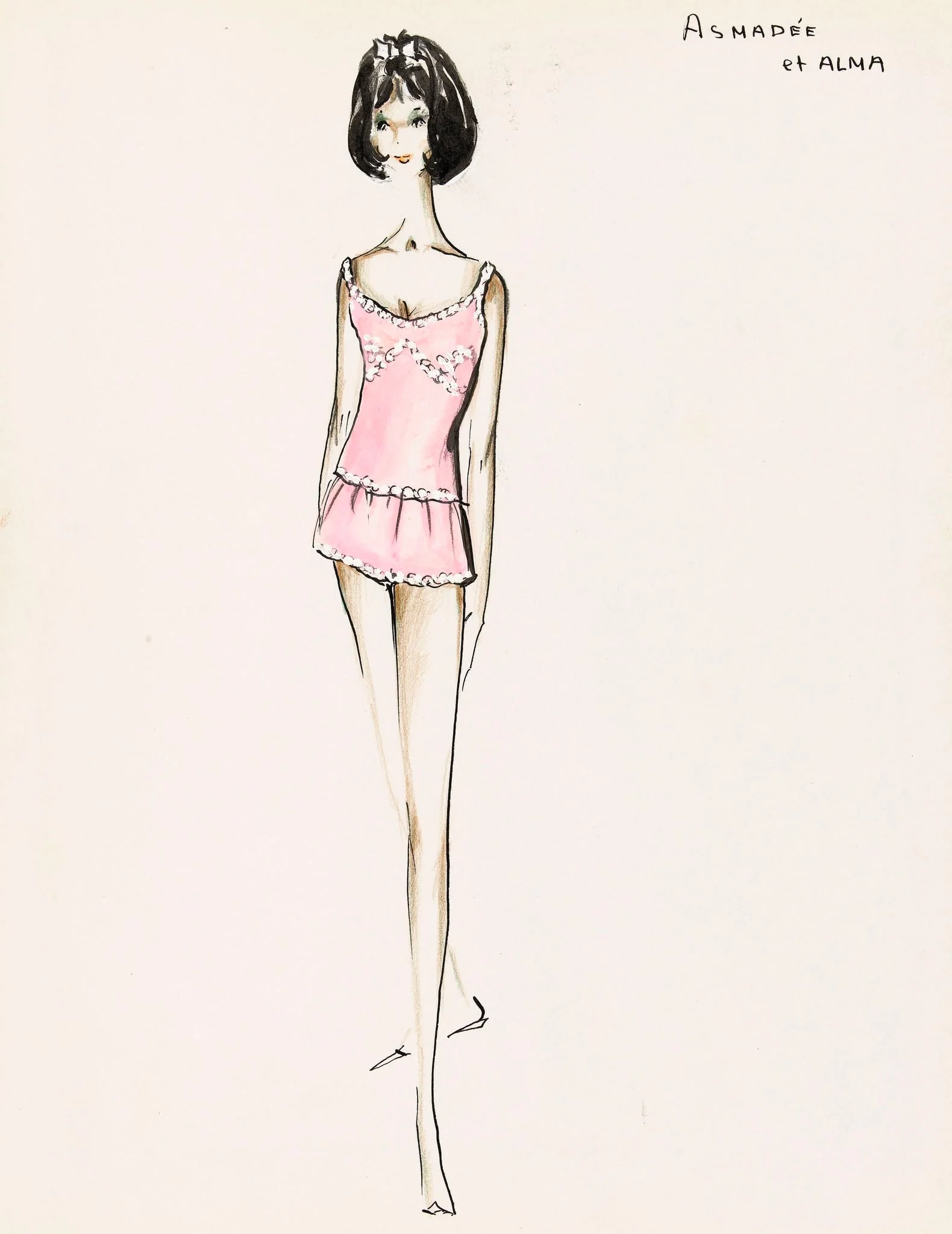 Asmadée et Alma, by Carven, 1961