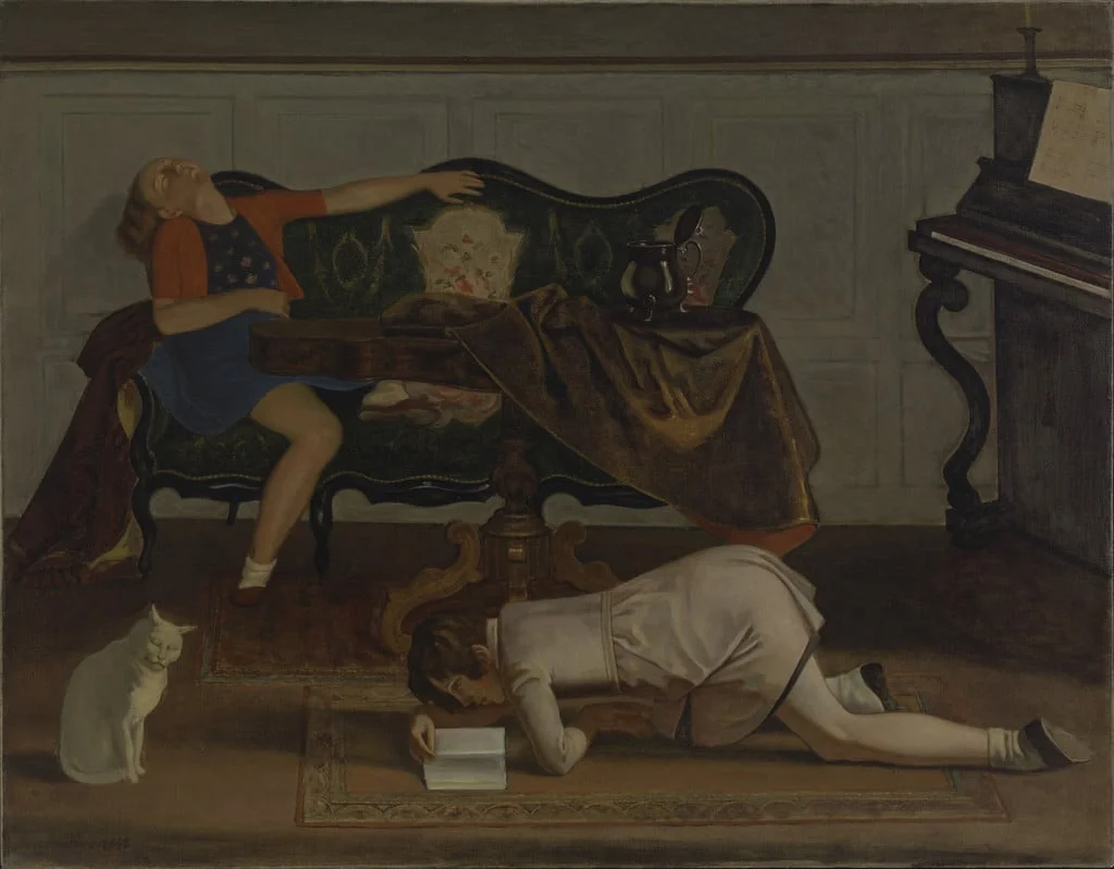 Untitled, by Balthus, oil, 1942