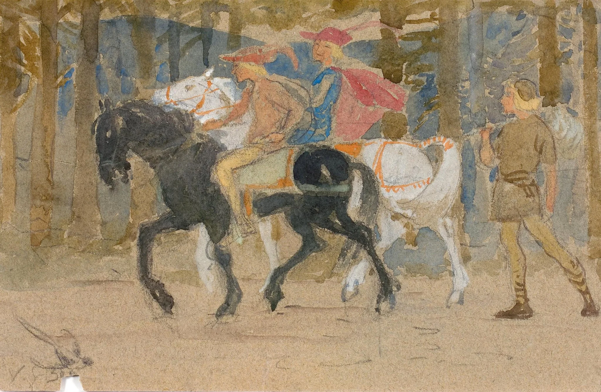 Satukuvitus prinsessa jäisellä vuorella, by Venny Soldan-Brofeldt, 1913