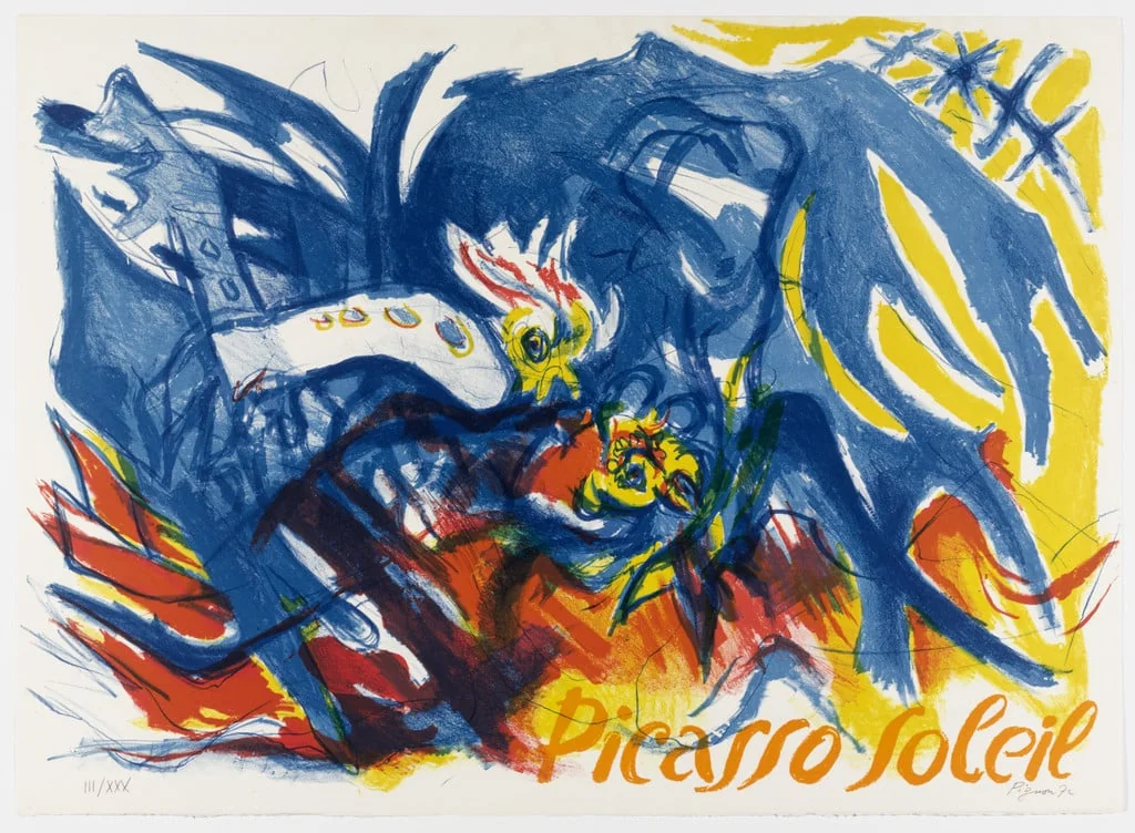 Untitled, by Édouard Pignon, ink, 1972