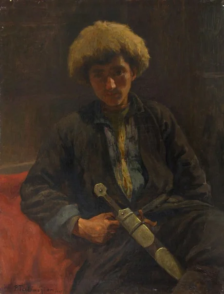 Shepherd from Lori, by Panos Terlemezyan, oil, 1905