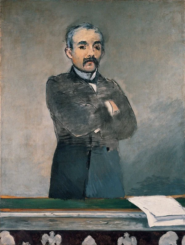 Portrait of Georges Clemenceau, by Edouard Manet, oil, 1890