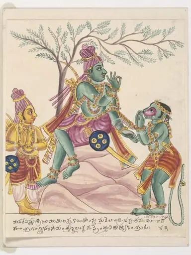 A scene from the Ramayana.